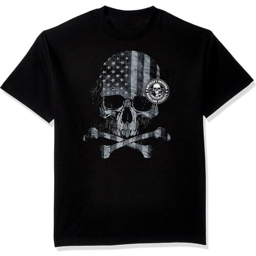Patriotic 2nd Amendment America Flag Skull T-Shirt Summer Cotton Short Sleeve O-Neck Mens T Shirt New S-3XL