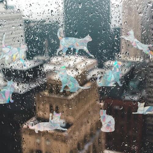 Glass Paste Rainbow Effect Refraction Sticker Decals for Window Mirror Car Suncatcher Decoration