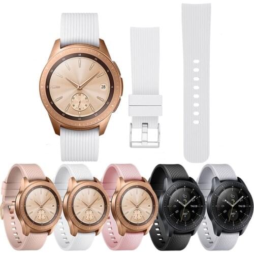 Silicone Strap for Samsung Galaxy Watch 42mm Active2 40mm 44mm Gear S2 Active 2 Strap Band for Huami Amazfit Bip