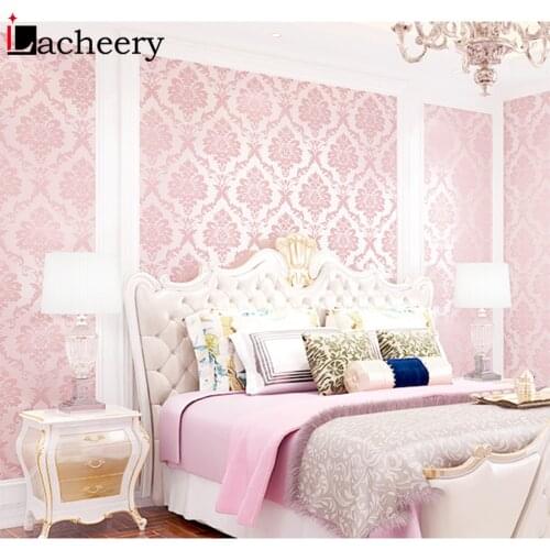 Self Adhesive Wallpaper In Rolls European Luxury Room Decor PVC Floral Embossed Wall Stickers Waterproof Furniture Contact Paper