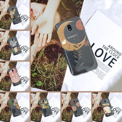 Phone Case Silicone For Samsung Galaxy J4 J6 J8 Plus 2018 J3 J5 J7 2015 2016 2017 J2 J5 J7 Prime Flower Girl Art Soft Back Cover