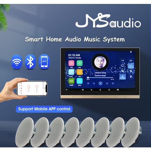 Smart 10" WiFi Bluetooth in Wall Amplifier Android Fm Audio Coxial PA Ceiling Speaker Systems Stereo Sound Home Background Music