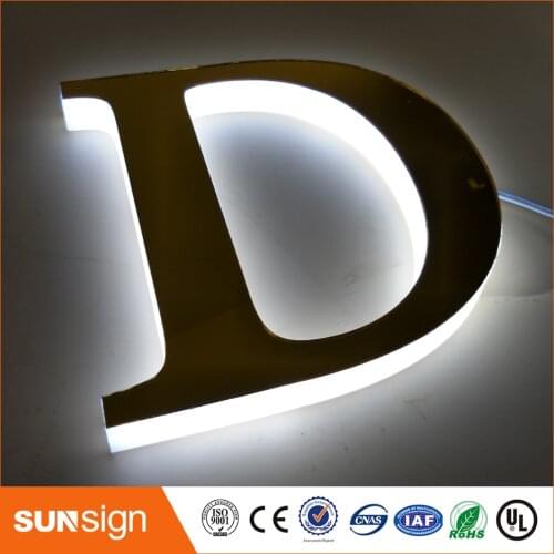 SUS304 custom brushed house numbers custom backlit letters and signs