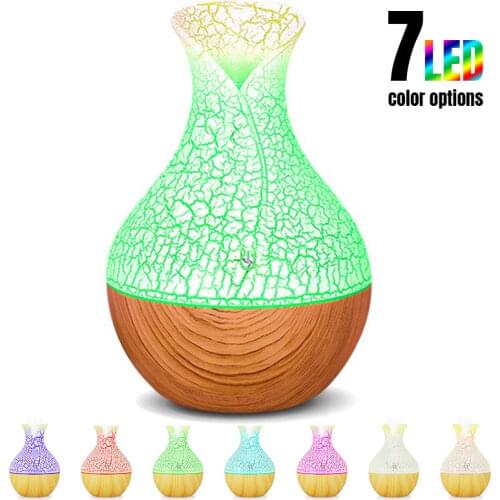 USB Wood Grain Essential Oil Diffuser Ultrasonic Air Humidifier Household Aroma Diffuser Aromatherapy Mist Maker For Home Office