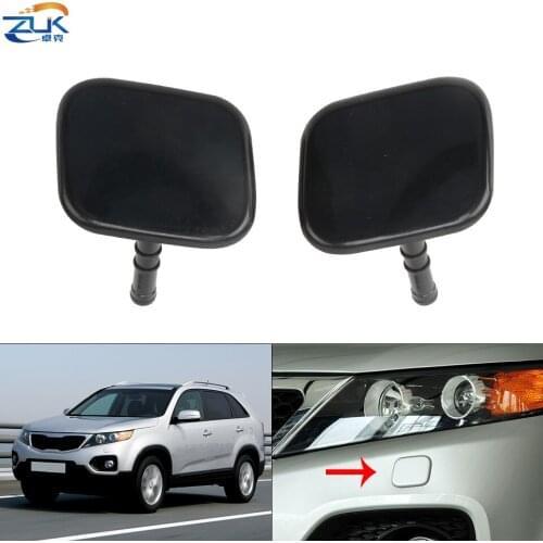 ZUK Front Bumper Headlight Headlamp Washer Nozzle Cover Cap Housing For KIA Sorento 2010 2011 2012 Base Color High Quality
