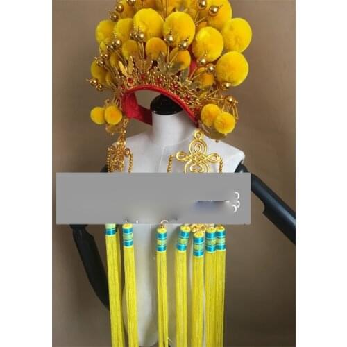 Adults Drama Beijing opera hat helmet bride headdress china opera cosplay headwear