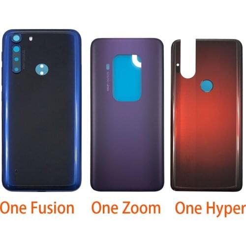 Back Cover Rear Cover Case Battery Door Housing For Moto G9 Plus / One Fusion Hyper Zoom / E7 / X4 With Adhesive