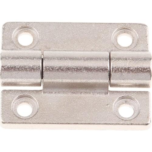 180 Degree Boat Cabin Door Hinge Adjustable Position Control Hinges with with Countersunk Holes - Silver