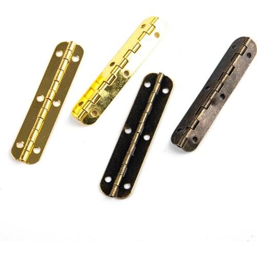 4Pcs 65*20mm Cabinet Hinges Furniture Hardware Jewelry Chest Gift Wine Music Box Wood Dollhouse Door Window Hinge