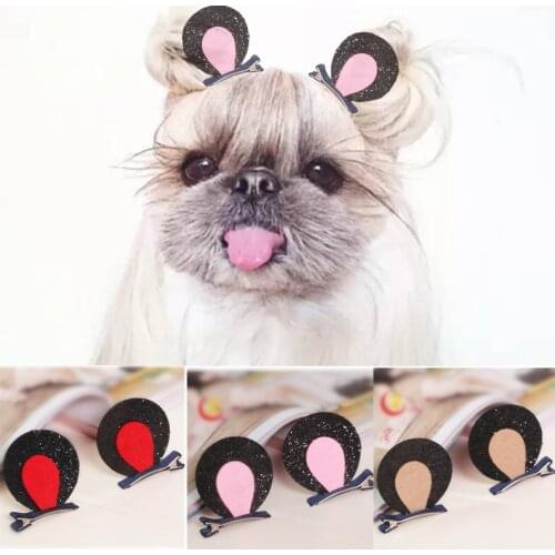 6 Pcs/lot Pet Hair Accessories Halloween Costume Dog Hair Clips Pet Grooming Bobby Pins Dog Hairpin Hair Accessory Rabbits Ear