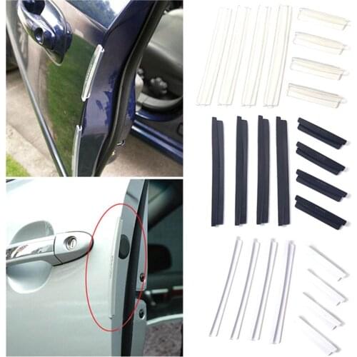 8Pcs Universal Clip Type Car Door Guard Edge Corner Bumper Buffer Trim Protection Strip Scratch Protector Car Door Crash Strip