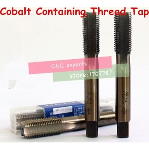 Free Shipping 10 branch / box M3~M12 containing cobalt HSS machine taps straight fluted tap special stainless steel screw tap