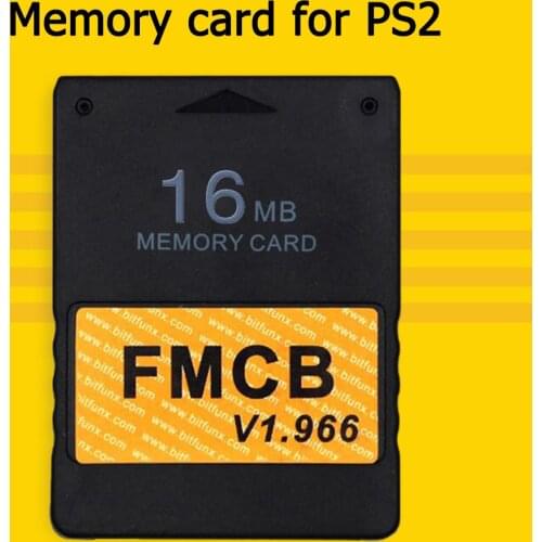 Black Expansion Cards 8/16/32/64MB Free McBoot v1.966 Memory Card Game Saver Supplies for Sony PS2 Playstation FMCB
