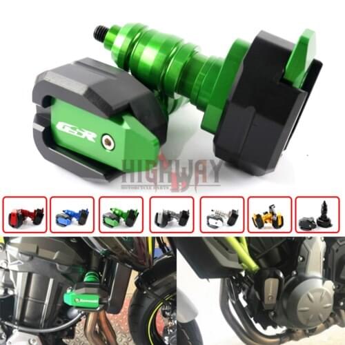 CNC Aluminum Frame Slider Protector Guard Engine Falling Protection Sliders For Suzuki GSR 400 GSR750 GSR600