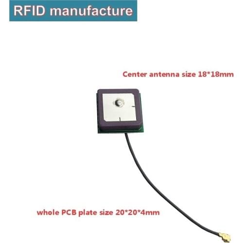 IPEX SMA connector 0-1dBi mini UHF RFID Ceramics antenna Circular Polarization for embedded system 865-868MHZ 915mhz