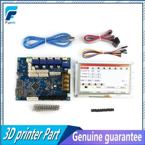 Clone Latest Version Duet 2 Maestro Advanced 32 Bit Electronics Board With 5'' 5 inch PanelDue 5i Integrated Colour Touch Screen