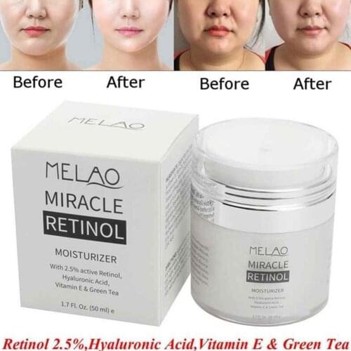 50G Day Night 2.5% Retinol Cream Hyaluronic Acid Reduces Retinol Cream Fine Moisturizer Cream Lines Wrinkles Face B2J6