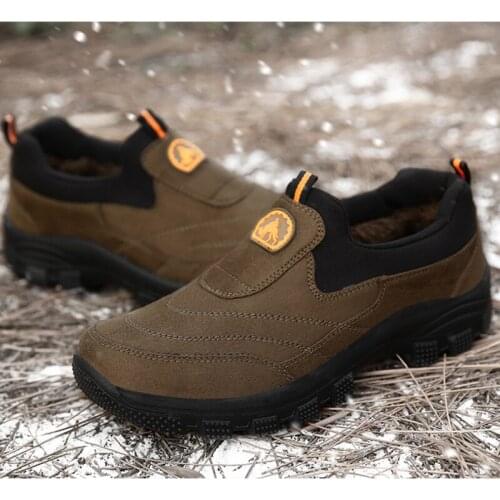 Leisure Mens Walking Shoes Zapatillas Sports Male Outdoor Footwear Sneakers Office Warm Winter Loafers Father Shoes Size 38-46