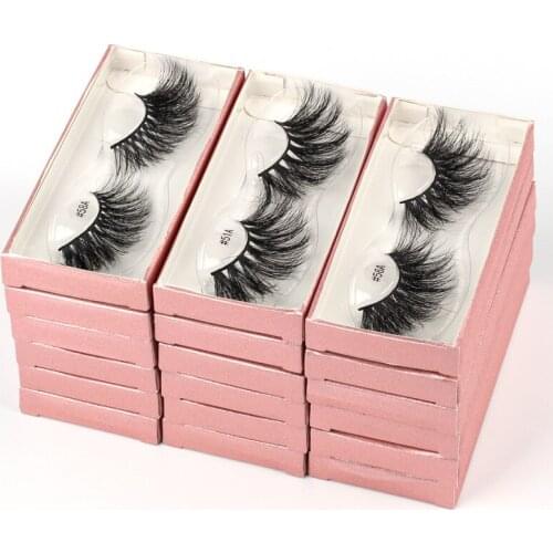 Lanjinglin 10/20/30/50/100Pairs Wholesale 25mm 3D Mink Eyelashes Mink Eyelashes Packing In Tray Label Makeup Dramatic Long Lash