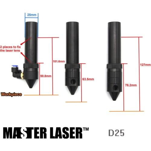 Best Quality Aluminum Laser Mounts for CO2 Laser Engraving Cutting Machine CO2 Laser Head Tube Dia 25mm
