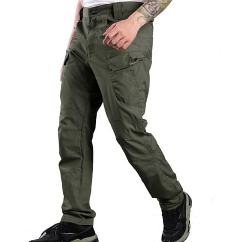 Mens Tactical Pants Multiple Pocket Elasticity Military Urban Commuter Tacitcal SWAT Shoot Trousers Loose Fat Cargo Pant S-5XL