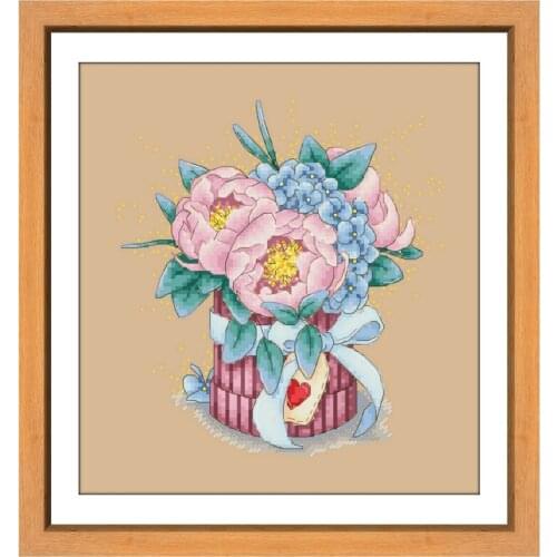 Warmth and Flowers cross stitch kits aida fabric 18ct 14ct 11ct flaxen linen cotton thread embroidery kits DIY Folk Crafts