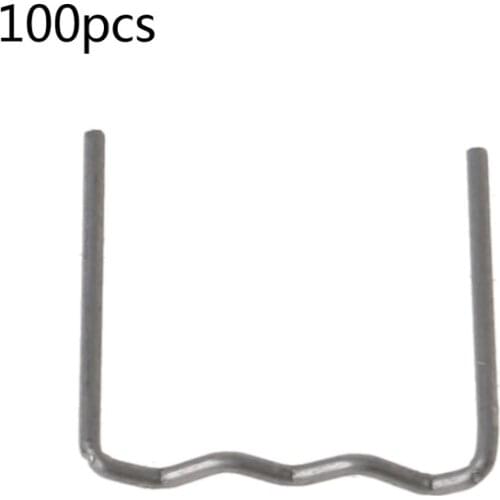 Pre-cut Hot Flat Staples Wave Shape Plastic Stapler Repair Welder Tool 100Pcs