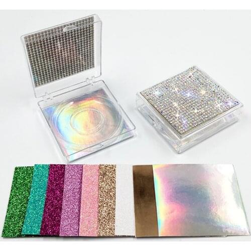 NEW Glitter Diamond Lash Cases 30pcs/lot For Regular Mink Eyelashes Eyelash Packaging Mink Eyelashes Vendor