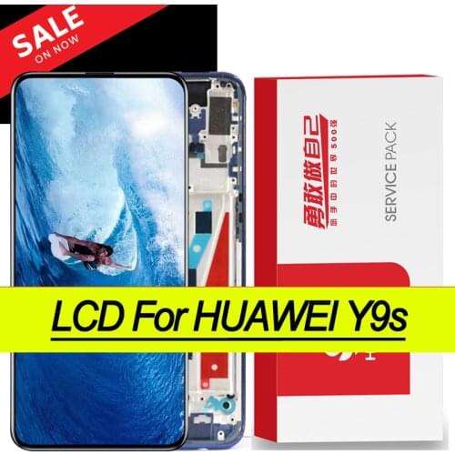 Original 6.59" Display With Frame for Huawei Y9S LCD Touch Screen Digitizer Assembly For HUAWEI Y9S Repair Parts