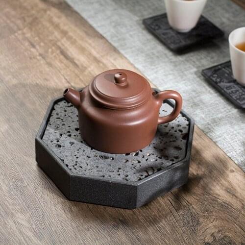 Tea Tray Separable Natural Volcanic Rock Plate Antique Stone Teaware Tea Set Home Decoration Table Accessories Office Decor