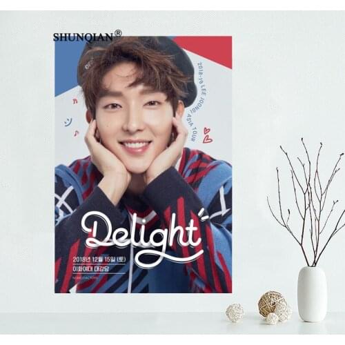 Custom Actor Lee Joon Gi Poster Cloth Silk Canvas Poster Home Decoration Wall Art Fabric Poster Print More Size 50x75cm,60x90cm