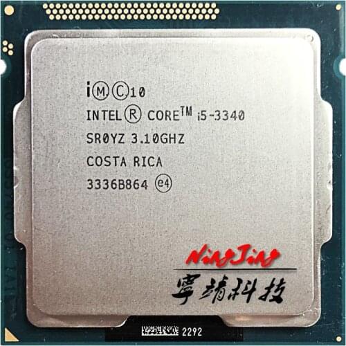 Intel Core i5-3340 i5 3340 3.1 GHz Quad-Core CPUQuad-Core Quad-Thread CPU Processor L2=1M L3=6M 77W LGA 1155