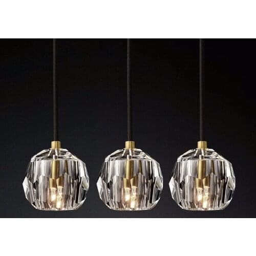 Modern Luxury K9 Crystal Pendant Lights Led Nordic Gold Hanging Lamp for Living Room Kitchen Light Fixtures Luminaire Home Decor