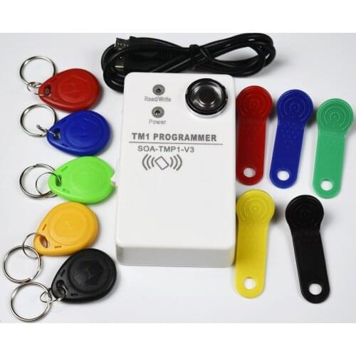 TM RFID Copier Duplicator Handheld RW1990 TM1990 TM1990B Ibutton DS-1990A I-Button 125KHz EM4305 T5577 EM4100 TM Card Reader