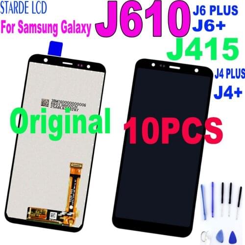 10 PCS Original 6.0'' For Samsung Galaxy J6+ J610 J610F J610FN LCD Display Touch Screen Digitizer Assembly for J6 Plus J415 LCD