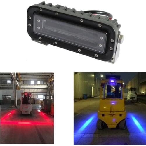 1pcs 48V 80V Safety Forklift light with Red or Blue Zone LED danger zone warning lamp lights for Forklift, truck saftey