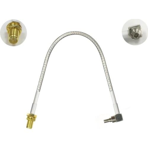 1PC 3G modem cable CRC9 right angle to Reverse RP SMA female pigtail RG316/RG174 adapter 15/30/50/100cm NEW wholesale price