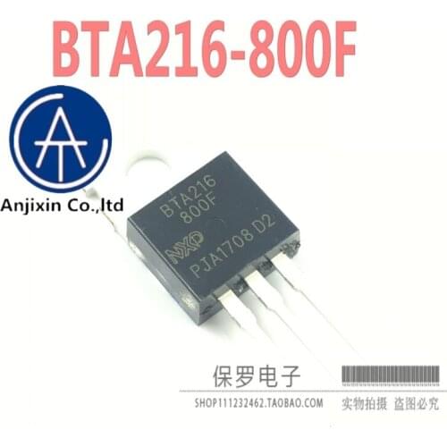 10pcs 100% orginal and new triac BTA216-800F BTA216 TO-220 genuine in stock