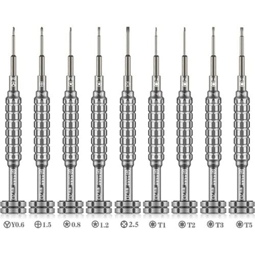 2D Precision Screwdriver Aluminum Handle Magnetic Screw Driver for iPhone Android Mobile Phone Opening Repair Tools