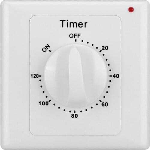 5pcs Timer Control Switch AC 220V Push Button Switch Smart Home 10A Timer Switch Wall Panel Manual Transfer Switch Light Switch