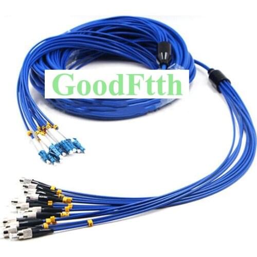 Armoured armored Fiber Patch Cord FC-LC UPC SM 12 Cores GoodFtth 30-150m