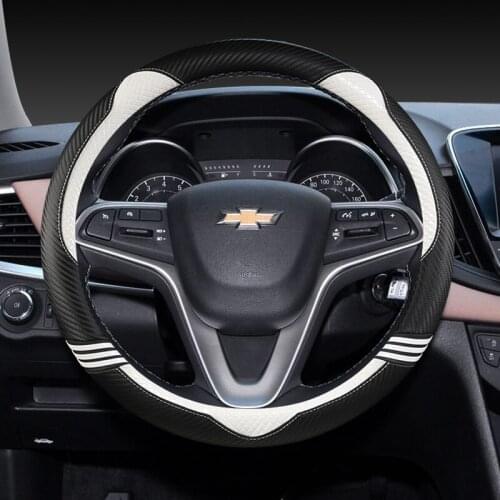 38CM PU Leather Car Steering Wheel Cover Anti-slip for Chevrolet CRVALIER TRAX CAMERO MALIBU High Quality Auto Accessories
