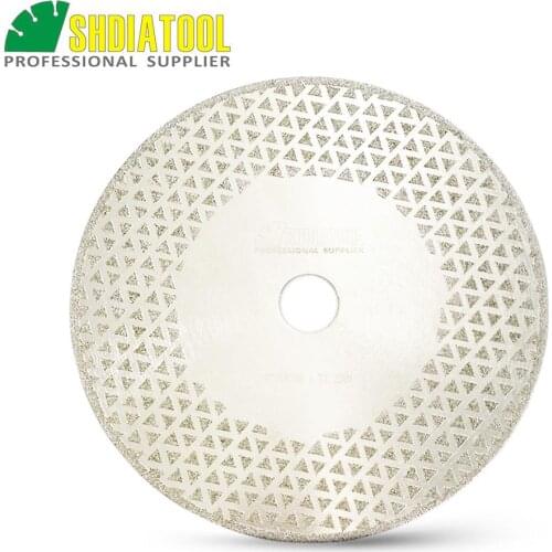 SHDIATOOL 180MM Both side coated diamond blade 7" Electroplated diamond cutting & grinding disc Bore 22.23 marble granite tile
