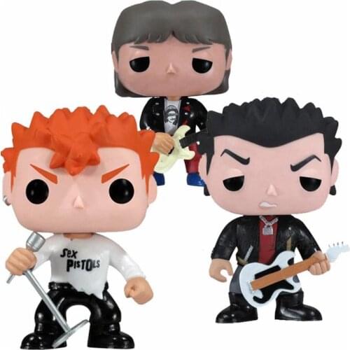 Singer sex Pistols Band Pistols Johnny Rotten #20 Sid Vicious #21 Steve Jones #32 limited figure action model toys