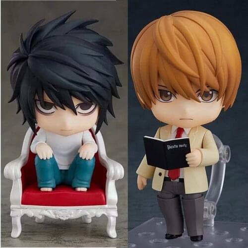 10cm Death Note Anime Figure 1160# Yagami Light Action Figure Death Note Yagami Light 1200# L Lawliet Figurine Model Doll Toys
