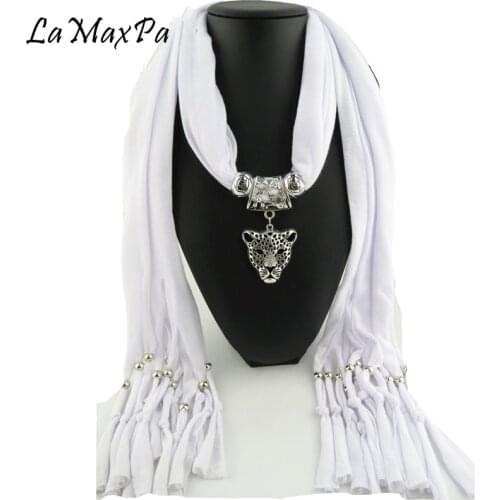 LaMaxPa Fashion Women Jewellery Heart Gemstone Necklace Femme Pendant Scarf Mujer Tassel Colgante Bufanda Vrouwen Grace Sjaals