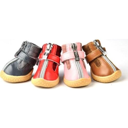Hot Sale Pet Dog Shoes Zipper Style Small And Medium Dog Pet Shoes Autumn And Winter Puppy Bootes Outdoor Casual Shoes