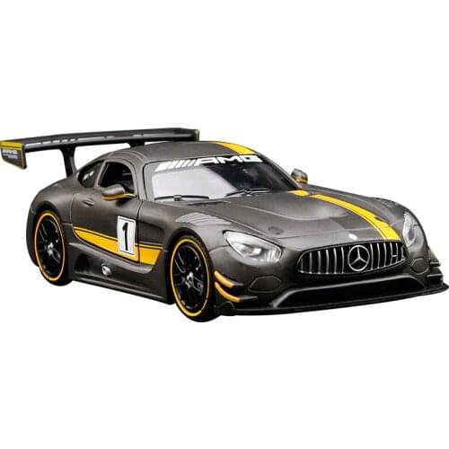 Motormax 1:24 BENZ AMG GT3 Door open wheels Racing boy toy alloy die-casting Collect simulation car model gifts