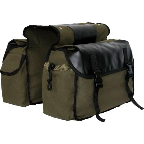 Motorcycle Saddlebag Luggage Bags Waterproof Canvas Stroage BagFor Honda shadow For Suzuki dr 650