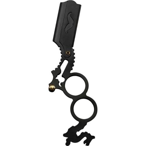 Men Stainless Steel Straight Barber Edge Safety Razors Beard Shaving Knife Hair Removal Tools G99E